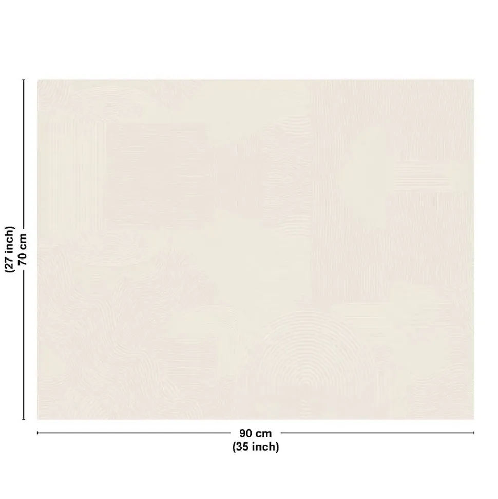 Fond de hotte en aluminium - motif sable beige - 70x90 cm