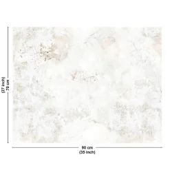 Fond de hotte en aluminium - effet béton vieilli beige - 70x90 cm