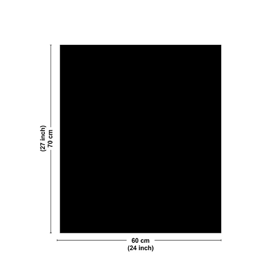 Fond de hotte en aluminium - essentiel noir - 70x60 cm