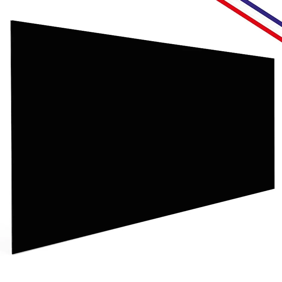 Fond de hotte en aluminium - essentiel noir - 70x60 cm