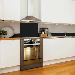 Fond de hotte en aluminium - essentiel noir - 70x60 cm