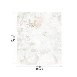 Fond de hotte en aluminium - effet béton vieilli beige - 70x60 cm