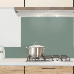 Fond de hotte en aluminium - essentiel vert clair - 70x60 cm