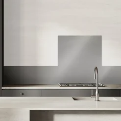 Fond de hotte gris brossé 60 x 60 cm