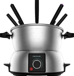 Fondue électrique inox 1000W 8 personnes avec thermostat
