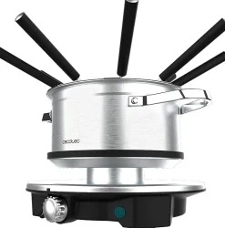 Fondue électrique inox 1500W 8 personnes avec thermostat