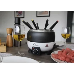 Fondue LITTLE BALANCE - Happy Fondue - Capacité 2L - Jusqu'à 8 personnes - Thermostat réglable - 800 W