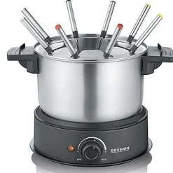 Fondue 1500w 8 fourchettes inox/noir Severin 2470