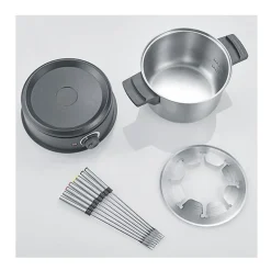 Fondue 1500w 8 fourchettes inox/noir Severin 2470