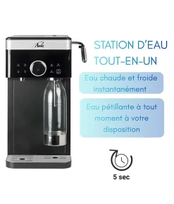 Fontaine filtrante domestique universelle WD4 : Eau filtrée chaude, froide, plate ou pétillante