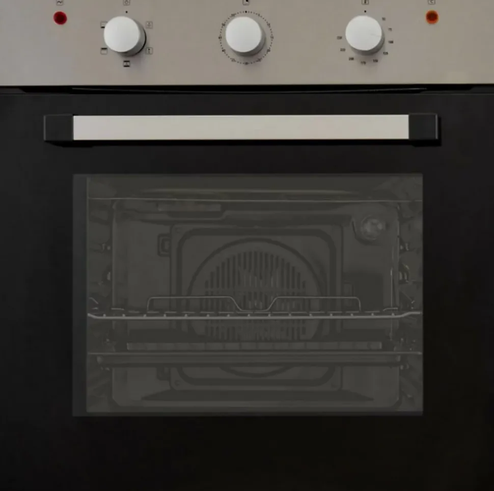 Four à chaleur tournante 60L Cooke & Lewis CLCSB60, argent