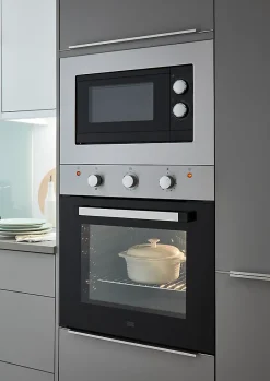 Four à chaleur tournante 60L Cooke & Lewis CLCSB60, argent