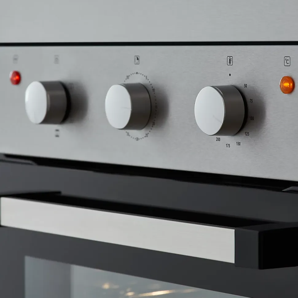 Four à chaleur tournante 60L Cooke & Lewis CLCSB60, argent