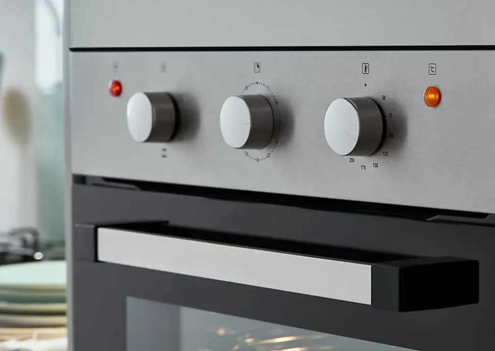 Four à chaleur tournante 60L Cooke & Lewis CLCSB60, argent