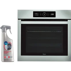 Four Catalyse encastrable inox 73L multifonction Chaleur tournante 6eme Sens WHIRLPOOL