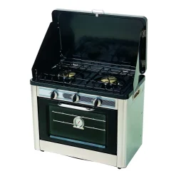 Four Combiné 25L Réchaud à Gaz 2 Feux Camping INCASA