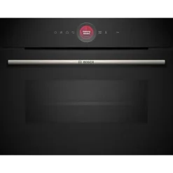 Four combiné micro-ondes Encastrable Softclose - BOSCH SER8 CMG7241B1 Noir - Vol four 45l - 16 modes cuissons - 455 x 594 x 548
