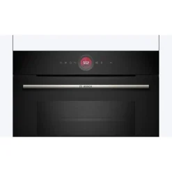 Four combiné micro-ondes Encastrable Softclose - BOSCH SER8 CMG7241B1 Noir - Vol four 45l - 16 modes cuissons - 455 x 594 x 548