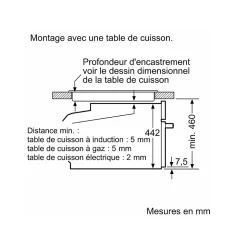 Four combiné mo intégrable 45l noir Bosch CMG7241B1