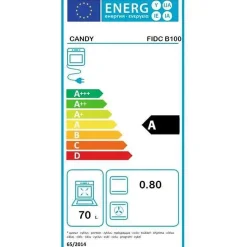 Four email encastrable - convection naturelle CANDY FIDC B100 - Blanc - 70L - 60 cm - Classe A