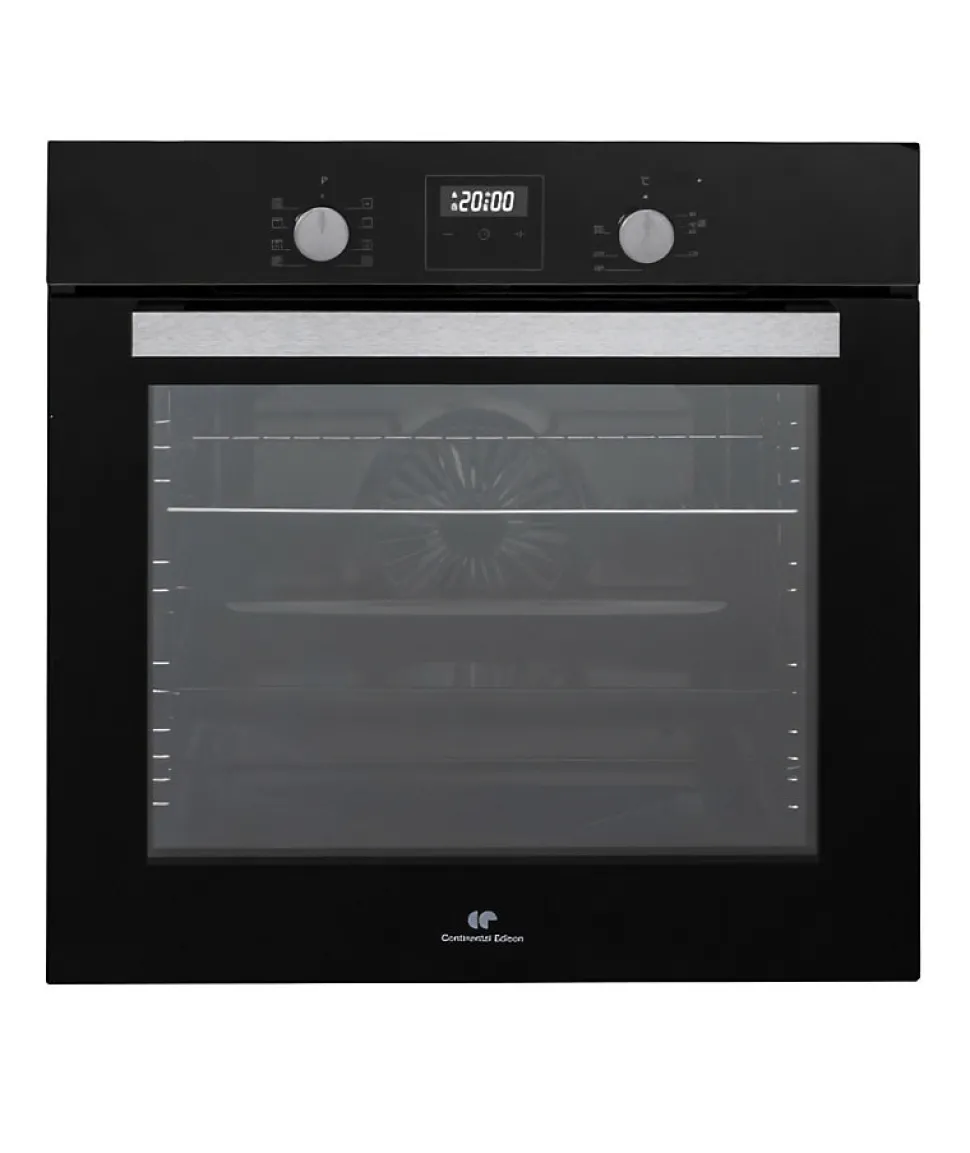 Four encastrable catalyse - chaleur pulsée - CONTINENTAL EDISON - F80CBIX - Noir et inox - L59,5 x H59,6 x P 54,68cm