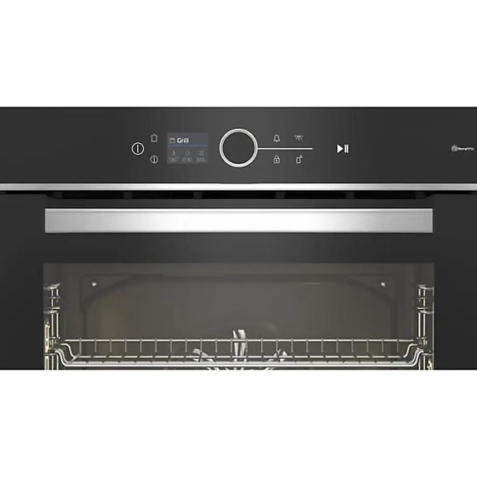 Four encastrable multifonction - Pyrolyse - BEKO - BBIM13500XPSW - Inox / Noir - Porte froide - 59,4 x 56,7 x 59,5 cm