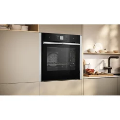 Four intégrable combi vapeur 71l 60cm a+ pyrolyse noir Neff B64VT73N0