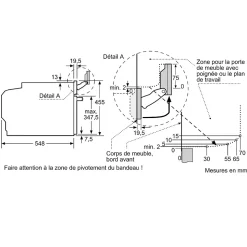 Four intégrable combi vapeur 47l 60cm a+ hydrolyse noir Siemens CS736G1B1