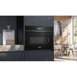 Four intégrable combi vapeur 47l 60cm hydrolyse noir Siemens CS736G1B1F iq700