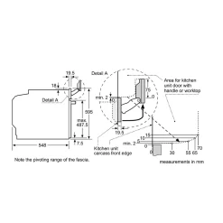 Four intégrable combi vapeur 71l 60cm a+ ecoclean noir Bosch HSG7584B1