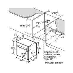 Four intégrable combi vapeur 71l 60cm a+ ecoclean noir Neff B64FT33N0