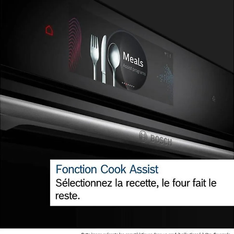 Four intégrable combi vapeur 71l 60cm a+ pyrolyse noir Bosch HRG7764B1