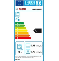 Four intégrable 66l a ecoclean inox Bosch HBF133BR0 série 2