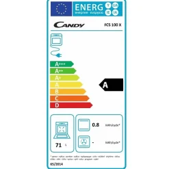 Four intégrable 70l 60cm a émail inox Candy FCS100XE