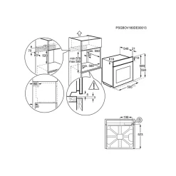 Four intégrable 72l 60cm catalyse noir Electrolux EOD3C04K