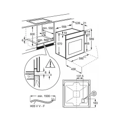 Four intégrable 65l 60cm catalyse inox Electrolux EOH3C01BX série 300