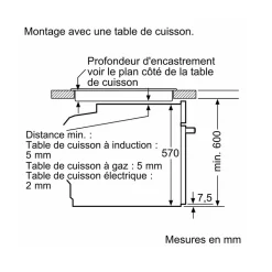 Four intégrable 71l 60cm ecoclean Bosch HQA534BB3 série 4