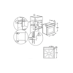 Four intégrable 72l 60cm pyrolyse inox Electrolux EBF4P46X2 surroundcook série 600