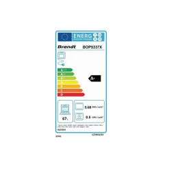 Four intégrable multifonction 71l 59cm pyrolyse inox Brandt BOP5337X