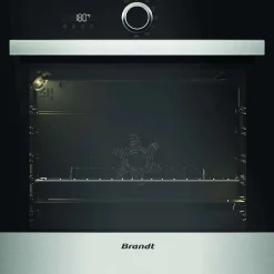 Four intégrable multifonction 73l 60cm a pyrolyse inox Brandt BXP5471X