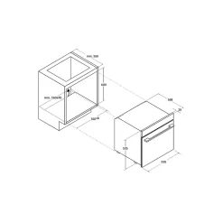 Four intégrable multifonction 78l 60cm pyrolyse Candy CA6N3B3YTX