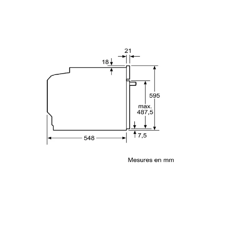 Four intégrable multifonction 71l 60cm hydrolyse noir Neff B54CR31N0