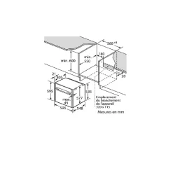 Four intégrable multifonction 71l 60cm hydrolyse noir Neff B54CR31N0