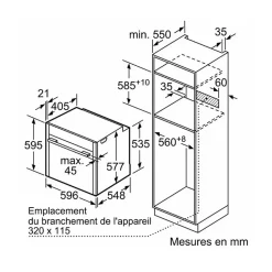 Four intégrable multifonction 71l 60cm noir Neff B54CR71N0F