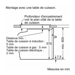 Four intégrable multifonction 71l 60cm pyrolyse Bosch HBG578ES7 ser6