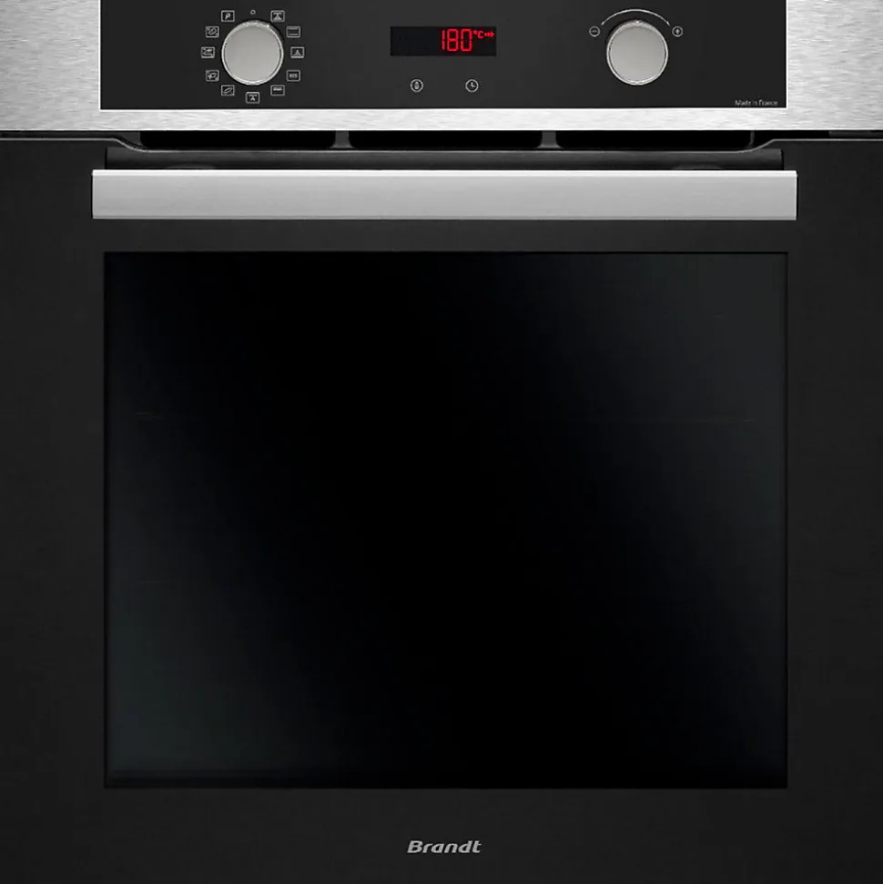 Four intégrable multifonction 67l 60cm pyrolyse inox Brandt BOP2112X