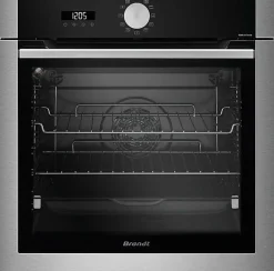 Four intégrable multifonction 73l 60cm a+ pyrolyse inox Brandt BOP7538X