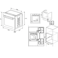 Four intégrable multifonction 72l 60cm catalyse inox Beko BBIM12300XCE