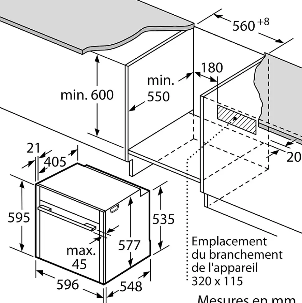 Four intégrable multifonction 71l 60cm à pyrolyse noir Neff B54CR71N0 n 70