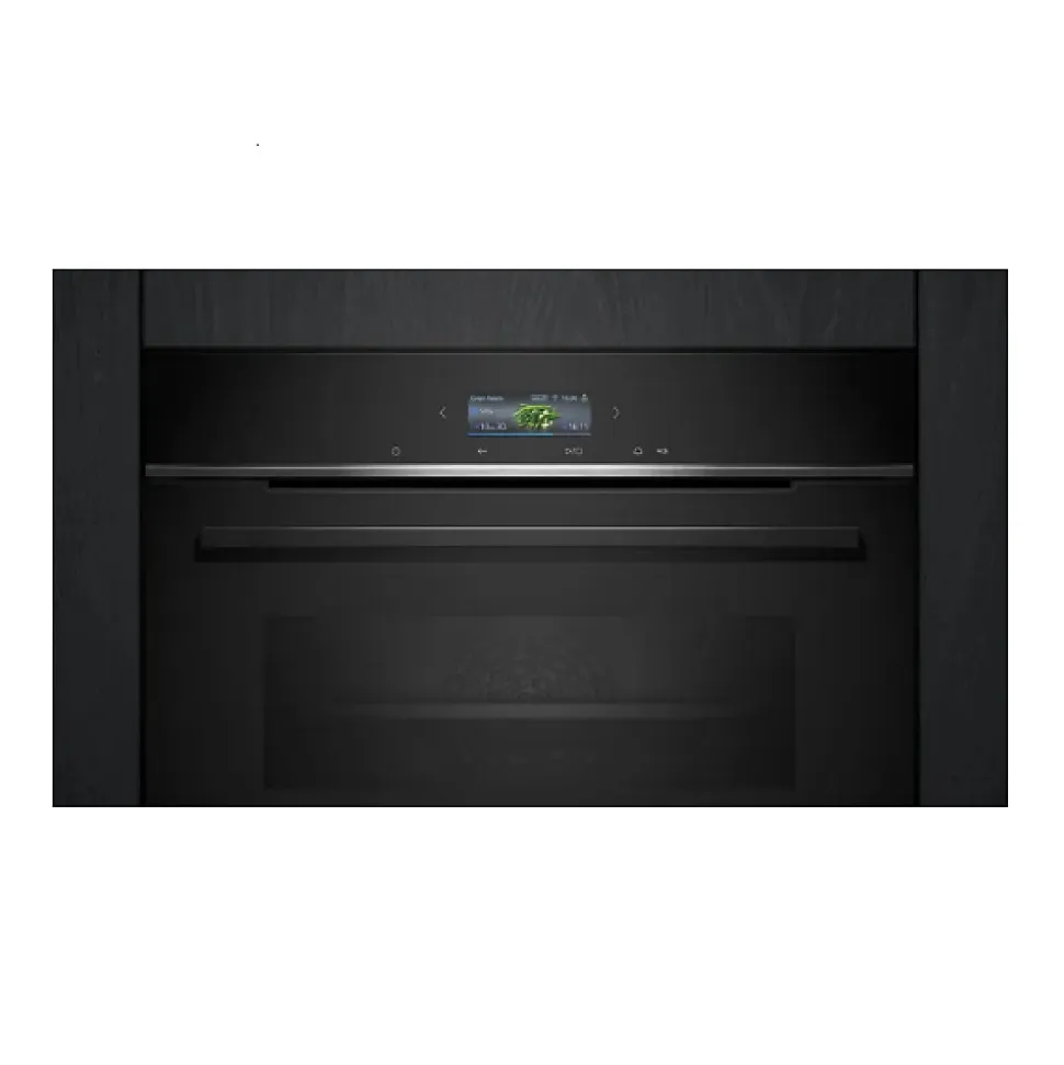 Four intégrable multifonction 71l 60cm pyrolyse/hydrolyse noir Siemens HB774G2B1 iq700